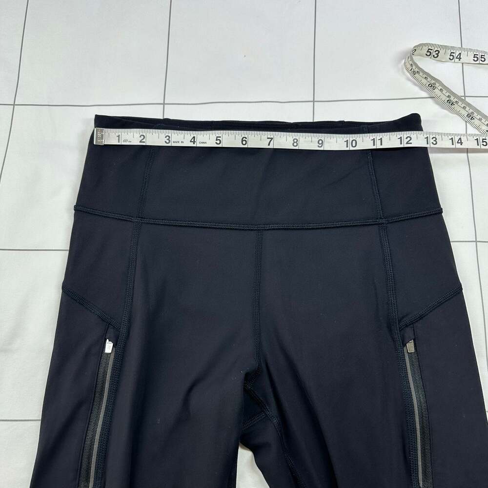 Athleta Leggings Womens Small Black Rainier Cold Sport Athletic Brushed Workout - Picture 7 of 10